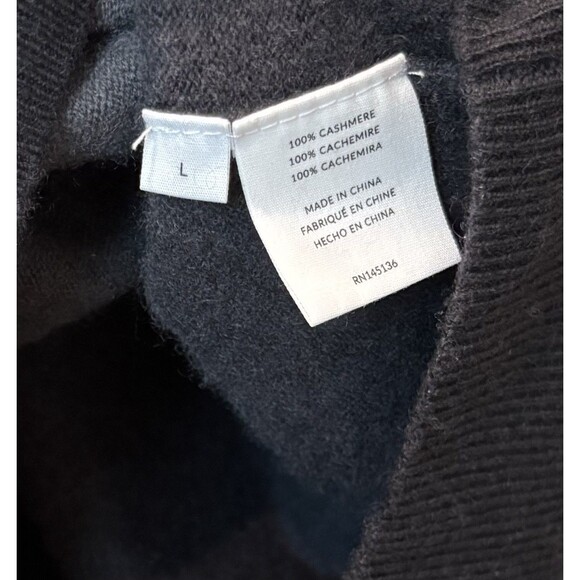 NADAAM Gray Ombré 100% Cashmere Sweater Soft Classic Women’s Large - Picture 4 of 4